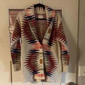 Lucky Brand Multicolor Patterned Cardigan